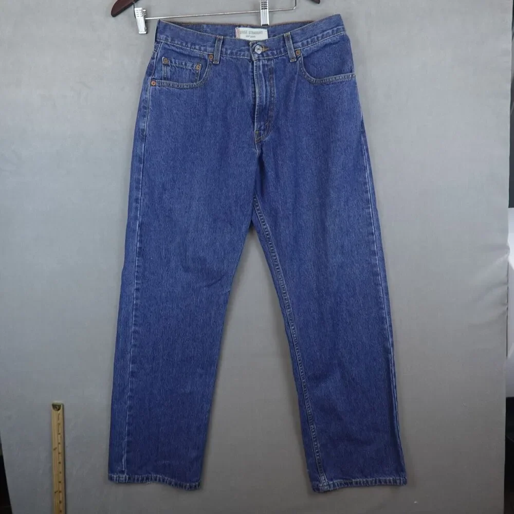 Levi's 569 Jeans Mens 30x32 Blue Denim Loose Straight Fit - Picture 1 of 12